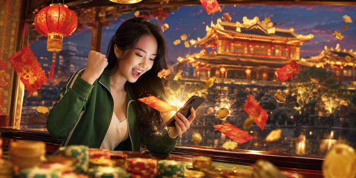 Bao thư đỏ và đèn lồng Huế – tiền thưởng lễ hội trên nền tảng 5001